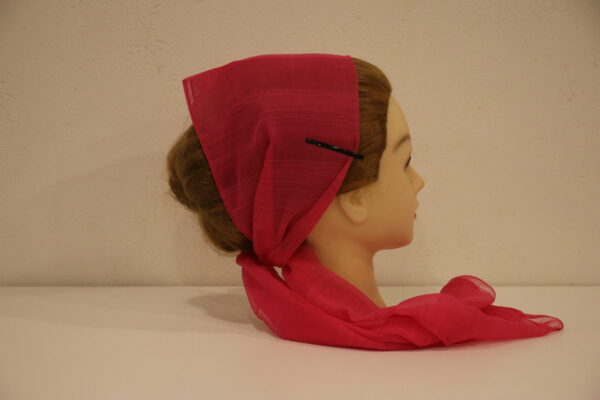 Welle Schal 22 Dunkelpink