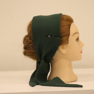 570 Musselin Schal Tannengrün