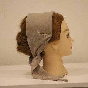 570 Musselin Schal Taupe