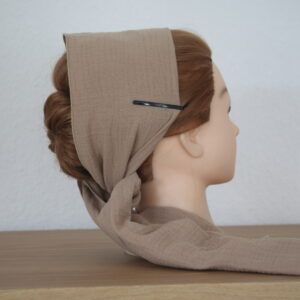 500 Musselin Dunkelbeige